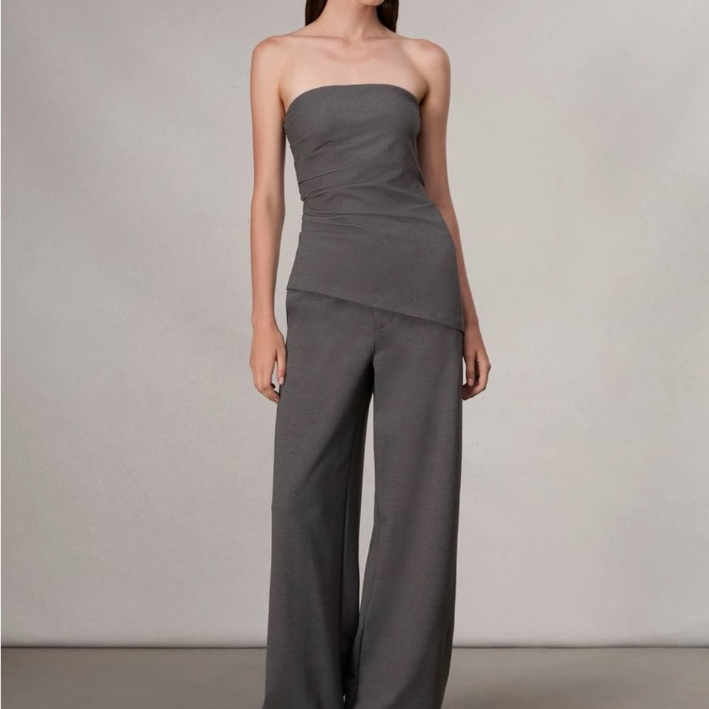 NWT rag & bone Irina Strapless Ponte Top - Picture 2 of 5